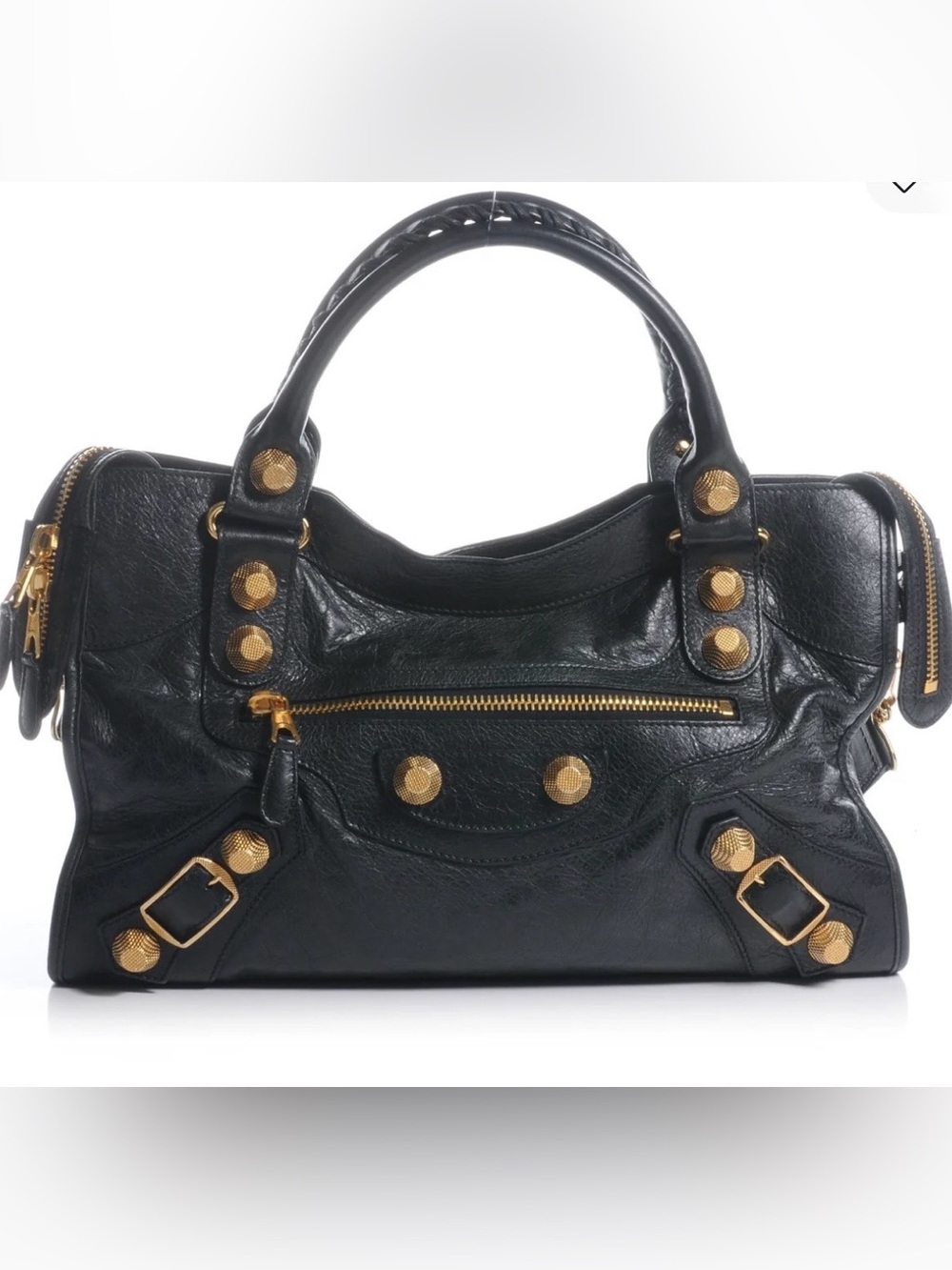 BALENCIAGA
Agneau Giant 21 Gold Hardware City Black